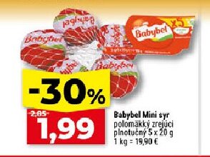 Babybel Mini syr polomäkký zrejúci plnotučný