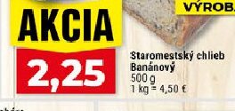 Staromestský chlieb Banánový