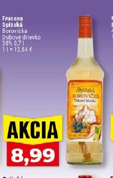 Frucona Spišská Borovička Dubové drievko