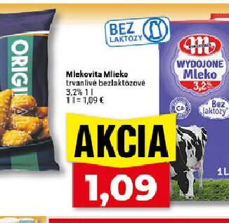 Mliekovita Mlieko trvanlivé bezlaktózové 3,2%