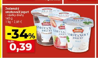 Zvolenský smotanový jogurt