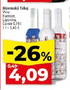Slovenský Tokaj Víno Furmint, Lipovina, Cuvée