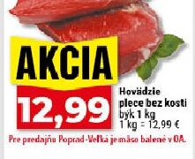 Hovädzie plece bez kosti býk