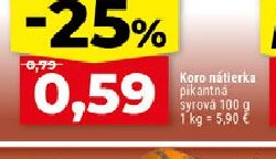 Koro nátierka pikantná syrová