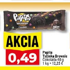 Papita Tyčinka Brownie Čokoláda