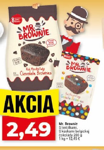 Mr. Brownie S lentilkami, S kúskami belgickej čokolády