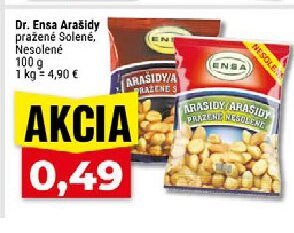 Dr. Ensa Arašidy pražené Solené, Nesolené