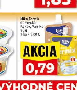 Nika Termix do vrecka Kakao, Vanilka