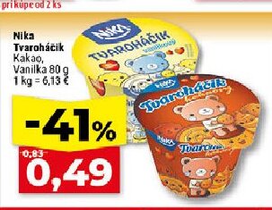 Nika Tvaroháčik Kakao, Vanilka