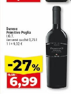 Danese Primitivo Puglia I.G.T. červené suché