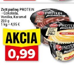 Zott puding PROTEIN - Čokoláda, Vanilka, Karamel