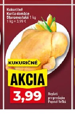 Kukuričné Kurča domáce Staromestské