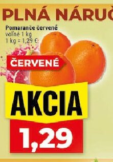 Pomaranče červené voľné
