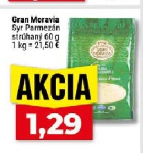 Gran Moravia Syr Parmezán strúhaný