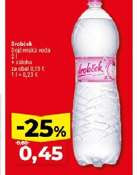Drobček Dojčenská voda