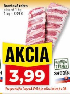 Bravčové rebro ploché