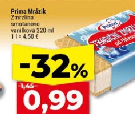 Prima Mrázik Zmrzlina smotanovo vanilková