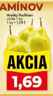 Hrušky Packham voľné