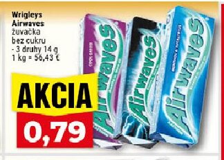 Wrigleys Airwaves žuvačka bez cukru