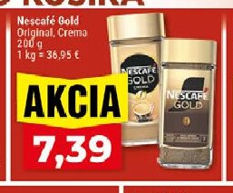 Nescafé Gold Original, Crema