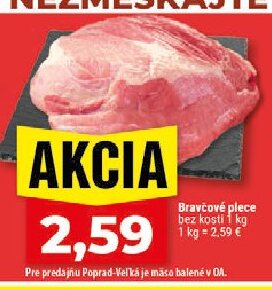 Bravčové plece bez kosti