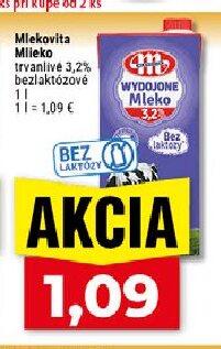 Mlekovita Mlieko trvanlivé 3,2% bezlaktózové