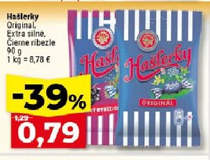 Hašlerky Original, Extra silné, Čierne ríbezle