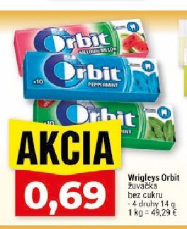 Wrigleys Orbit žuvačka bez cukru