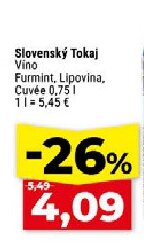 Slovenský Tokaj Víno Furmint, Lipovina, Cuvée