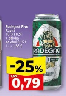 Radegast Pivo Rázná 10-tka
