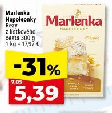 Marlenka Napoleonky Rezy z lístkového cesta
