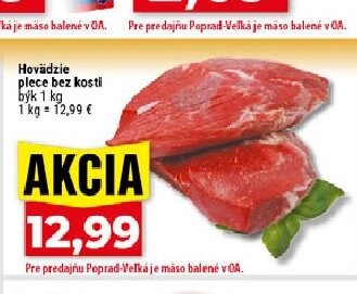 Z FARMY SVODÍN Hovädzie plece bez kosti