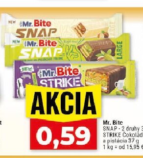 Mr. Bite SNAP, STRIKE Čokoláda a pistácia