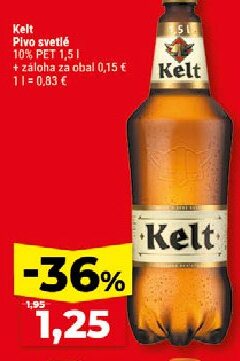 Kelt Pivo svetlé 10% PET