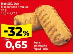 Minit XXL Duo Mascarpone / Malina