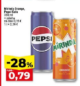 Mirinda Orange, Pepsi Cola