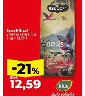 Bercoff Brasil Zrnková káva