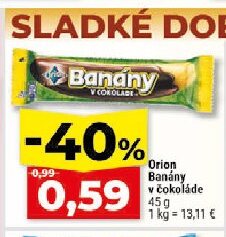 Orion Banány v čokoláde