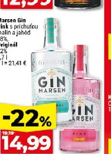 Marsen Gin Pink s príchuťou malín a jahôd