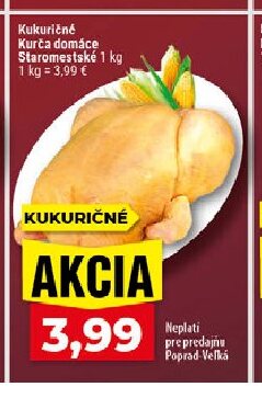 Kukuričné Kurča domáce Staromestské