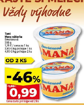 Tami Mana nátierka Smotanová
