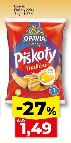 Opavia Piškóty Tradiční