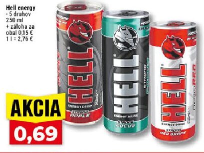 Hell energy - 5 druhov