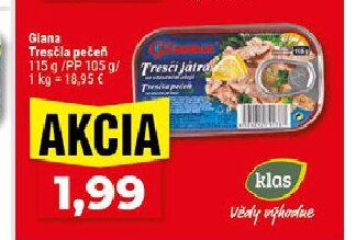 Giana Tresčia pečeň