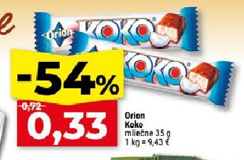 Orion Koko mliečne