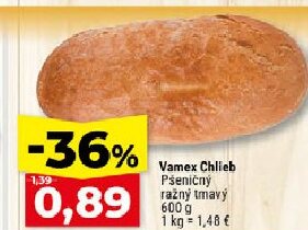 Vamex Chlieb Pšeničný ražný tmavý