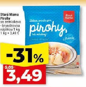 Stará Mama Pirohy so zemiakovo-bryndzovou náplňou