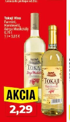 Tokaji Víno Furmint, Harslevelű, Sárga Muskotálly