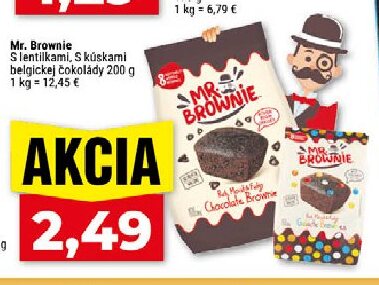 Mr. Brownie S lentilkami, S kúskami belgickej čokolády
