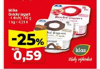 Milko Grécky jogurt